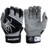 2022 Spiderz PRO Model Batting Gloves: Black/Grey -Head Banger Sports Store 2022SpiderzPRO Black White