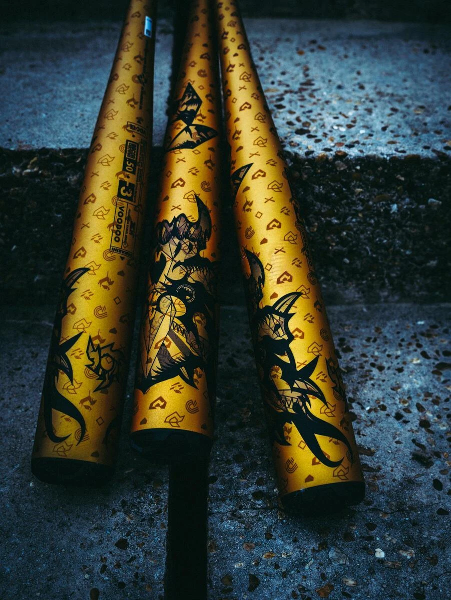 2023 DeMarini Voodoo One Gold BBCOR (-3) Baseball Bat: WBD2352010 2 2023 DeMarini Voodoo One Gold BBCOR (-3) Baseball Bat: WBD2352010 - Image 2