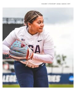 2022 Wilson A2000 Kelsey Stewart KS7 GM 12" Fastpitch Glove: WTA20RF22KS7 11 2022 Wilson A2000 Kelsey Stewart KS7 GM 12" Fastpitch Glove: WTA20RF22KS7 -Head Banger Sports Store 21 0486 Wilson USA Softball GM Kelsey Stewart Social 03