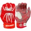 2023 Spiderz HYBRID Batting Gloves: Red/White -Head Banger Sports Store 22RedWhite