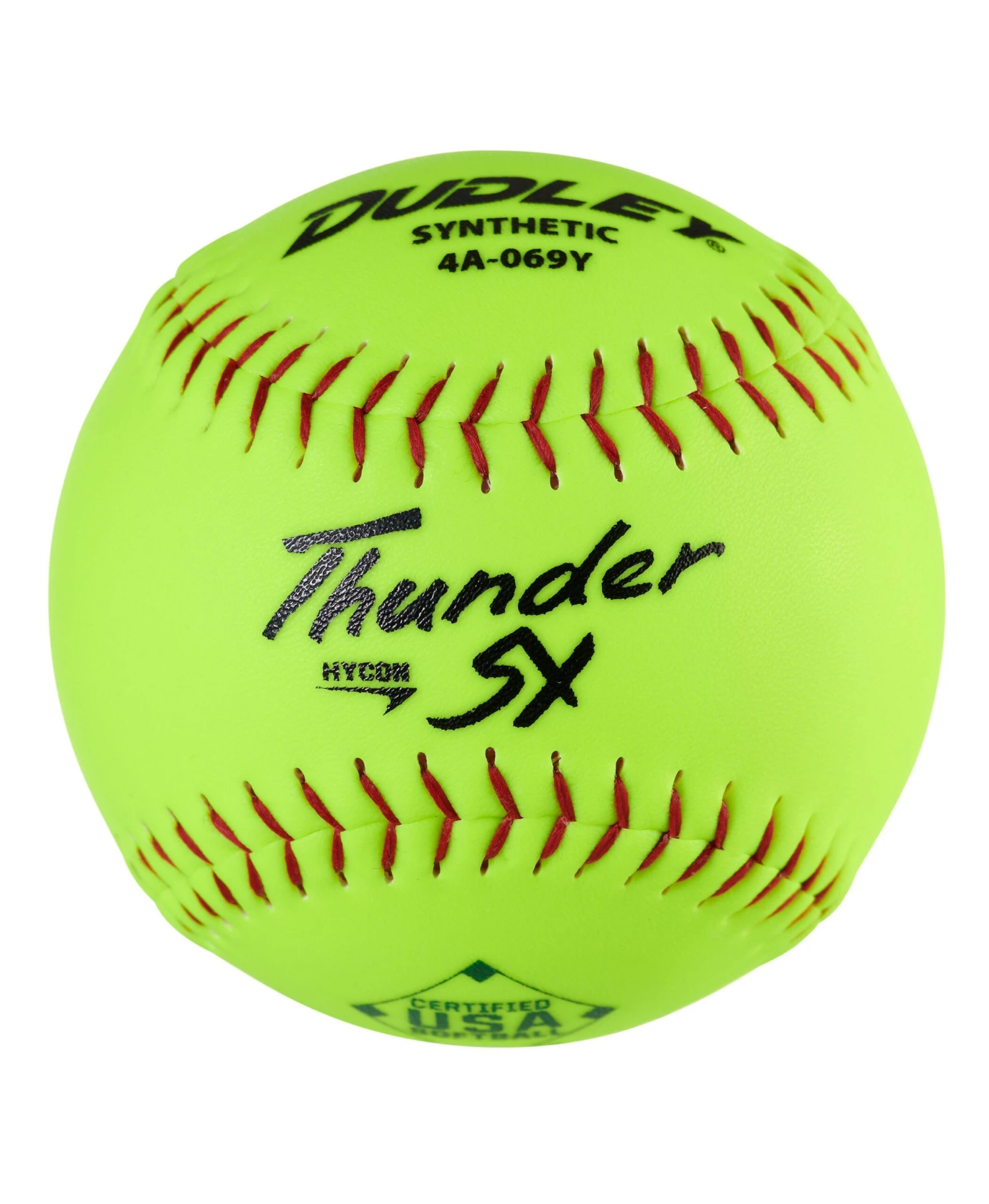 Dudley Thunder SY HYCON 12" USA/ASA Synthetic Slowpitch Softballs (DOZEN): 4A069Y 1 Dudley Thunder SY HYCON 12" USA/ASA Synthetic Slowpitch Softballs (DOZEN): 4A069Y