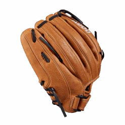 Wilson Aura A900 12" Fastpitch Softball Glove: WTA09RF2012 -Head Banger Sports Store A09LF2012 3 Aura FP 12 BritishTan White Alt 02