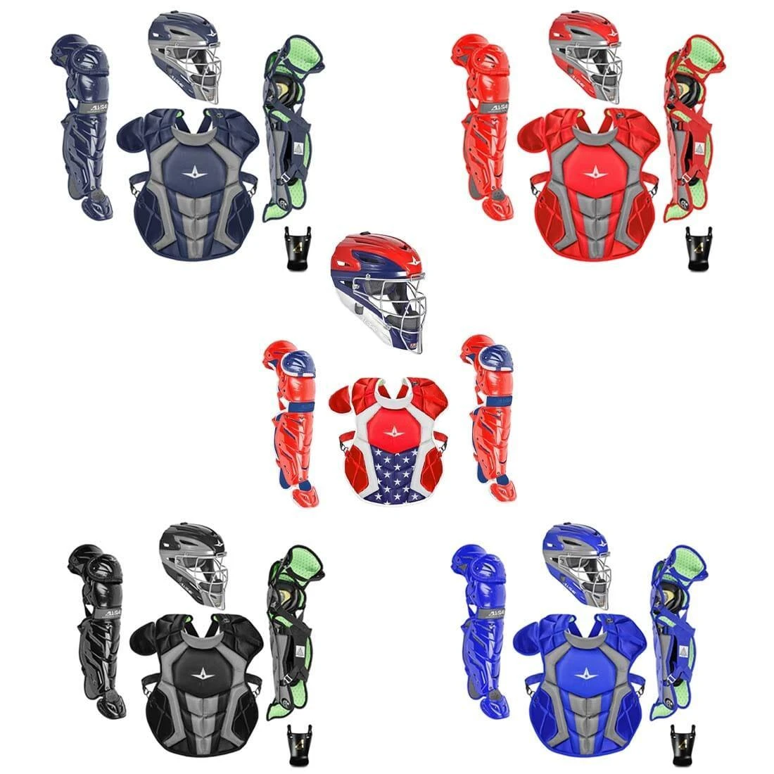 All-Star S7 Axis Elite (Ages 9-12) Catcher's Kit NOCSAE Approved: CKCC912S7X 1 All-Star S7 Axis Elite (Ages 9-12) Catcher's Kit NOCSAE Approved: CKCC912S7X