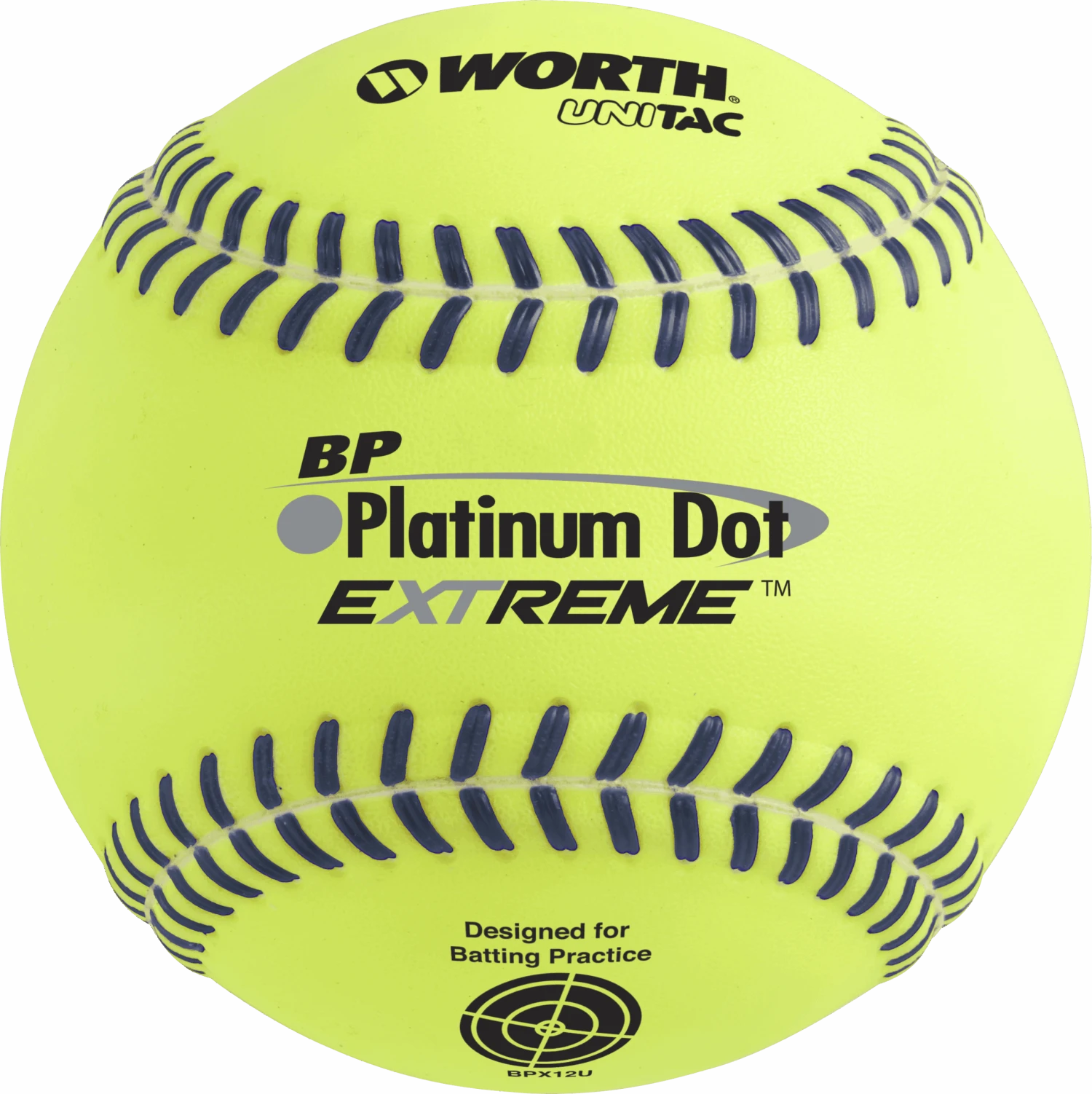 Worth Platinum Dot EXTREME Batting Practice Softballs: BPX12U 1 Worth Platinum Dot EXTREME Batting Practice Softballs: BPX12U