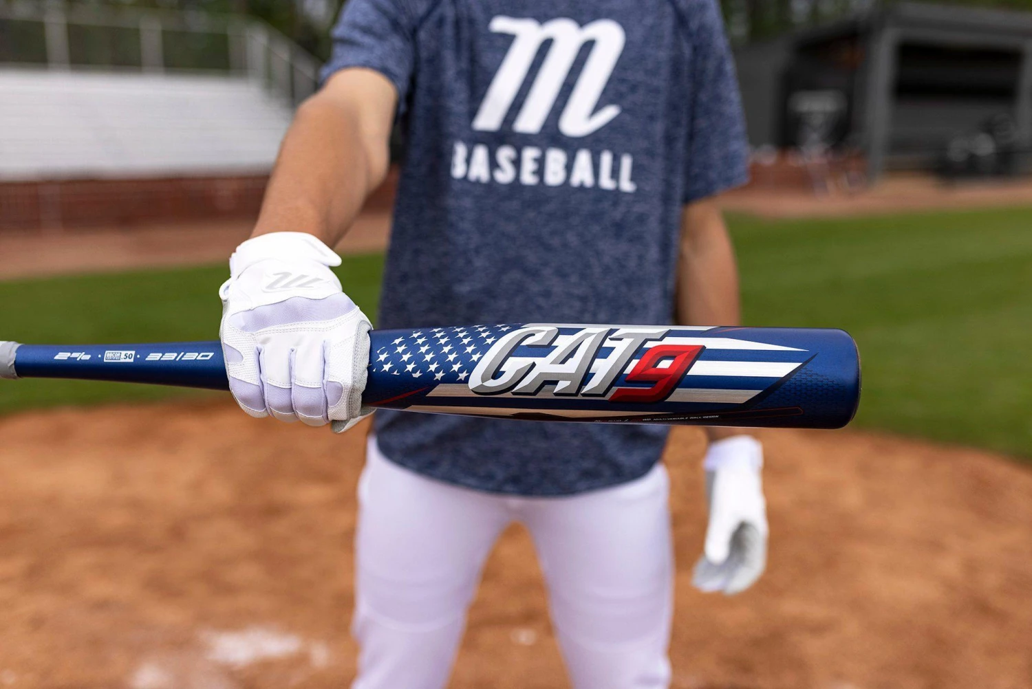 Marucci CAT 9 America BBCOR (-3) Baseball Bat: MCBC9A 2 Marucci CAT 9 America BBCOR (-3) Baseball Bat: MCBC9A - Image 2