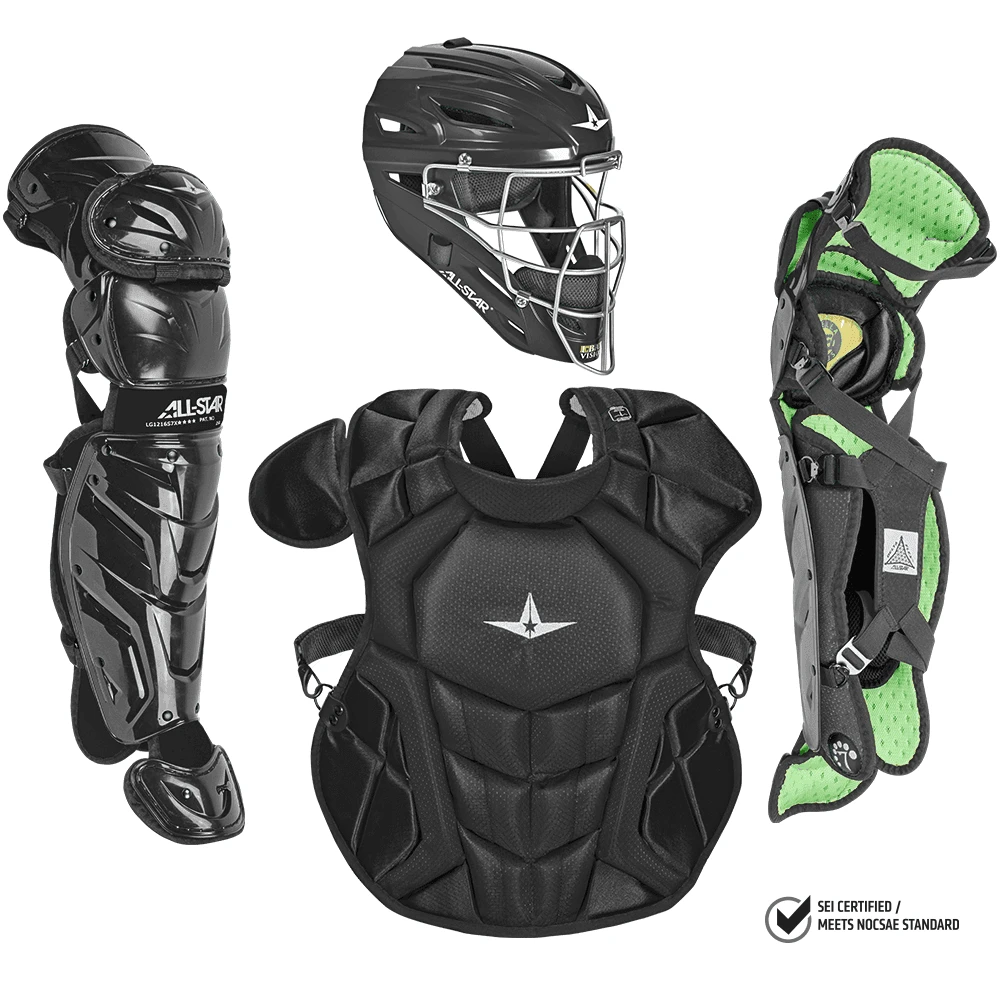 All-Star S7 Axis Elite (Ages 12-16) Solid Catcher's Kit NOCSAE Approved: CKCC1216S7XS 2 All-Star S7 Axis Elite (Ages 12-16) Solid Catcher's Kit NOCSAE Approved: CKCC1216S7XS - Image 2