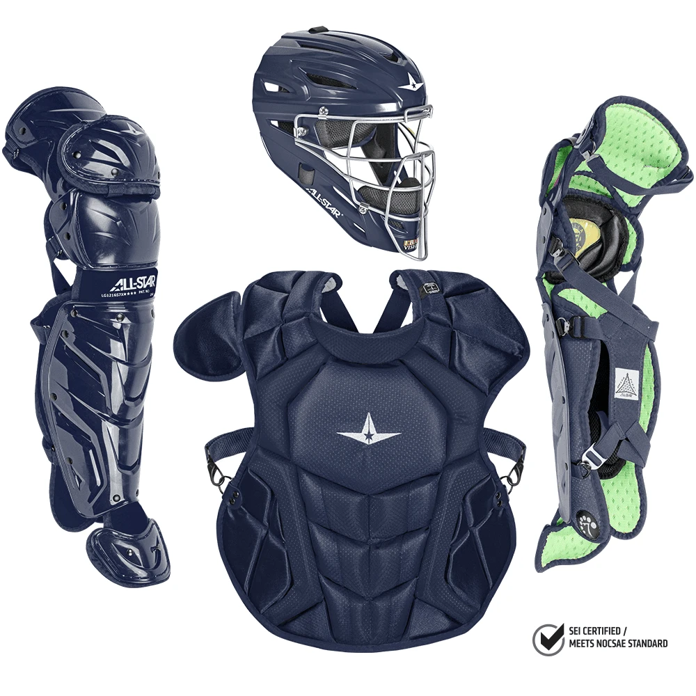 All-Star S7 Axis Elite (Ages 12-16) Solid Catcher's Kit NOCSAE Approved: CKCC1216S7XS 3 All-Star S7 Axis Elite (Ages 12-16) Solid Catcher's Kit NOCSAE Approved: CKCC1216S7XS - Image 3