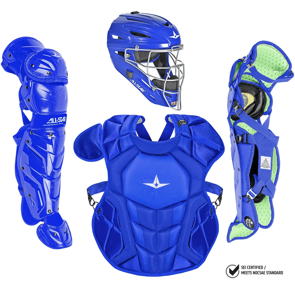 All-Star S7 Axis Elite (Ages 12-16) Solid Catcher's Kit NOCSAE Approved: CKCC1216S7XS 4 All-Star S7 Axis Elite (Ages 12-16) Solid Catcher's Kit NOCSAE Approved: CKCC1216S7XS - Image 4