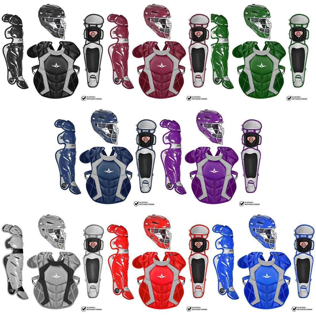 All-Star S7 (Adult) Pro Catcher's Kit NOCSAE Approved: CKCCPRO1 1 All-Star S7 (Adult) Pro Catcher's Kit NOCSAE Approved: CKCCPRO1