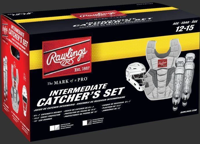 Rawlings Intermediate Black/Graphite VELO 2.0 Catcher's Gear Box Set: CSV2I-B/GPH 2 Rawlings Intermediate Black/Graphite VELO 2.0 Catcher's Gear Box Set: CSV2I-B/GPH - Image 2