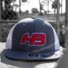 Headbanger Sports I8501 Cap America Flexfit Performance Trucker Mesh Back Hat: Graphite / White / RWB 4 Headbanger Sports I8501 Cap America Flexfit Performance Trucker Mesh Back Hat: Graphite / White / RWB -Head Banger Sports Store Graphite RWB