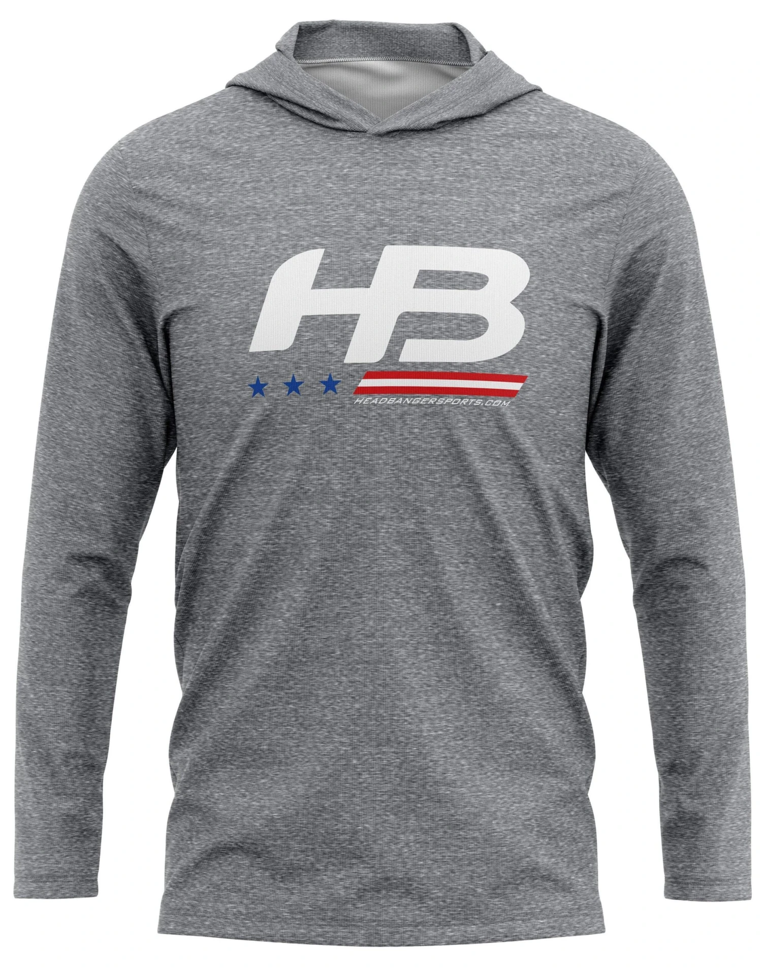 Headbanger Sports Exclusive Ultra Lightweight Long Sleeve Hoodies: Stars & Bars 3 Headbanger Sports Exclusive Ultra Lightweight Long Sleeve Hoodies: Stars & Bars - Image 3