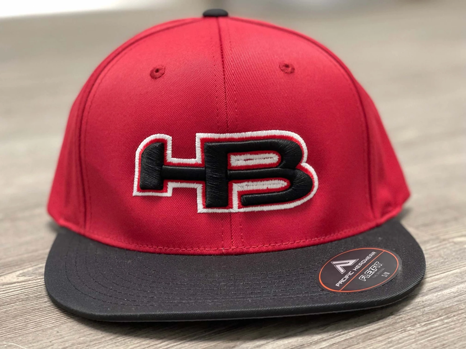 HB Sports Exclusive ES474 Fitted Baseball And Softball Hat: "Red Hat" 1 HB Sports Exclusive ES474 Fitted Baseball And Softball Hat: "Red Hat"