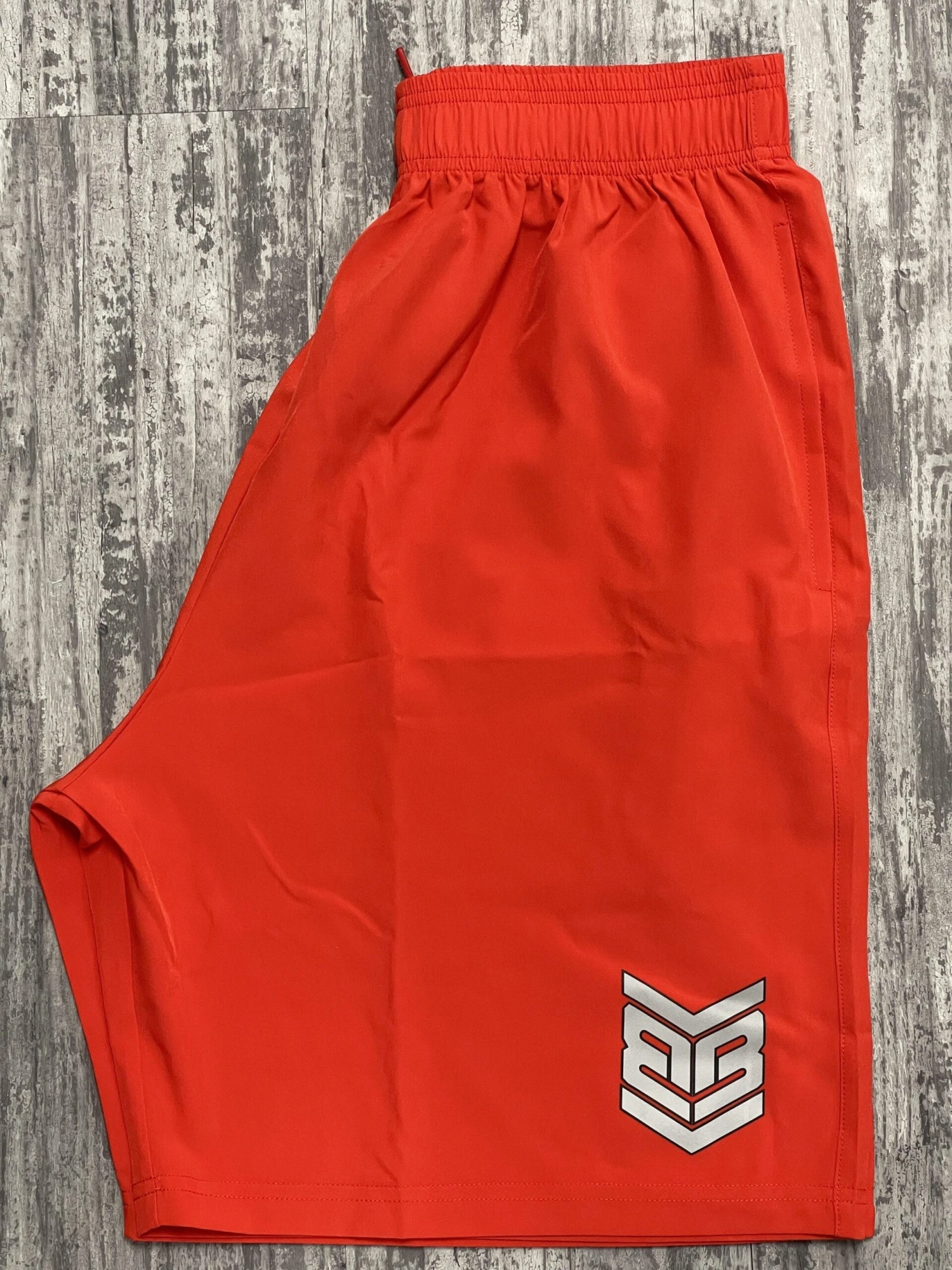 Banger Brand Exclusive 4 Way Stretch Shorts W/ Reflective Logo 3 Banger Brand Exclusive 4 Way Stretch Shorts W/ Reflective Logo - Image 3