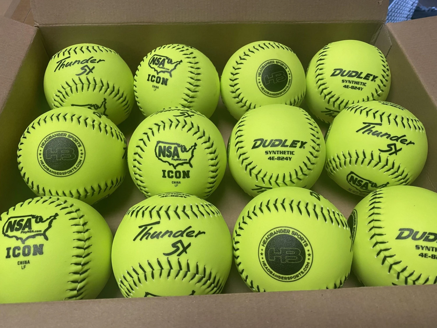 Dudley Thunder SY HYCON ICON NSA 12" Synthetic Slowpitch Softballs (DOZEN): 4E824Y 3 Dudley Thunder SY HYCON ICON NSA 12" Synthetic Slowpitch Softballs (DOZEN): 4E824Y - Image 3