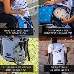 Easton Jen Schro Catcher's Backpack: 8073091 6 Easton Jen Schro Catcher's Backpack: 8073091 -Head Banger Sports Store Jen Catchers bag tech