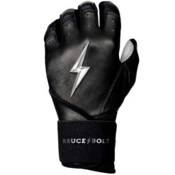 Bruce Bolt PREMIUM PRO Chrome Series Long Cuff Batting Gloves: Black 11 Bruce Bolt PREMIUM PRO Chrome Series Long Cuff Batting Gloves: Black -Head Banger Sports Store LC CHRB LEFT