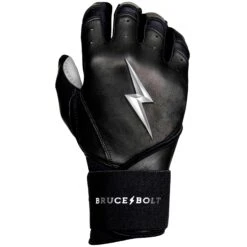 Bruce Bolt PREMIUM PRO Chrome Series Long Cuff Batting Gloves: Black 13 Bruce Bolt PREMIUM PRO Chrome Series Long Cuff Batting Gloves: Black -Head Banger Sports Store LC CHRB RIGHT