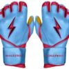 Bruce Bolt PREMIUM PRO BADER Series Long Cuff Batting Gloves: Baby Blue -Head Banger Sports Store LC HBB HERO