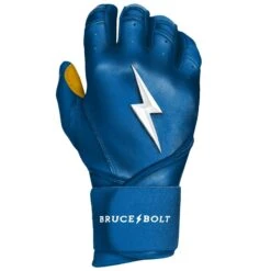 Bruce Bolt PREMIUM PRO Long Cuff Batting Gloves: Royal 10 Bruce Bolt PREMIUM PRO Long Cuff Batting Gloves: Royal -Head Banger Sports Store LC ROYG RIGHT