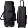 Miken MKMK7X Black Pro Wheeled Roller Bat Bag: MKMK7X-PRO-BLK -Head Banger Sports Store MKMK7X PROBLACKFrontandBack