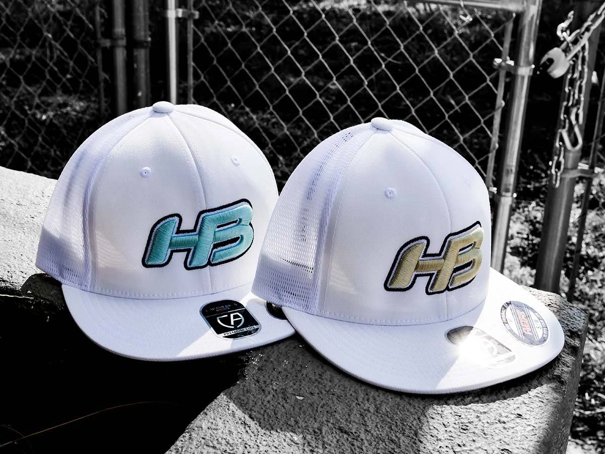 Headbanger Sports I8501 Cap America Flexfit Performance Trucker Mesh Back Hat: White & Gold 3 Headbanger Sports I8501 Cap America Flexfit Performance Trucker Mesh Back Hat: White & Gold - Image 3
