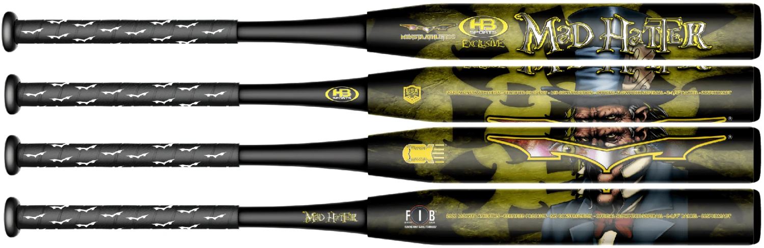 2022 Monsta Mad Hatter 12.5" USA/ASA Slowpitch Softball Bat 2 2022 Monsta Mad Hatter 12.5" USA/ASA Slowpitch Softball Bat - Image 2