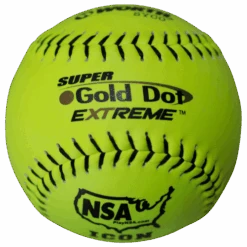 Worth 12" Super Gold Dot NSA Slowpitch Softballs (Dozen): NI12CY