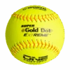 Worth 12" One Nation Super Gold Dot Extreme Slowpitch Softballs (One Dozen): ON12CY 2 Worth 12" One Nation Super Gold Dot Extreme Slowpitch Softballs (One Dozen): ON12CY -Head Banger Sports Store ON12CY