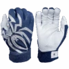 2022 Spiderz PRIZM Batting Gloves: Navy Blue/Silver -Head Banger Sports Store PRIZM NavyBlueSilver