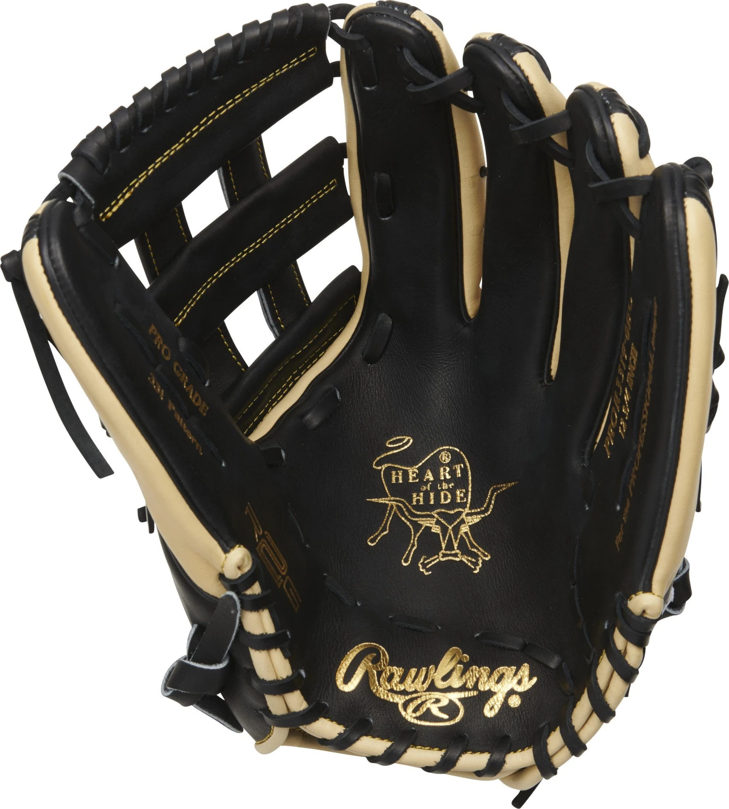 Rawlings Heart Of The Hide R2G 12.75" Outfield Baseball Glove: PROR3319-6BC 2 Rawlings Heart Of The Hide R2G 12.75" Outfield Baseball Glove: PROR3319-6BC - Image 2