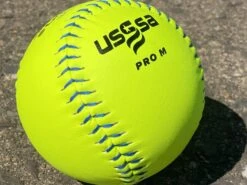 Worth 12" Super Gold Dot PRO M USSSA Slowpitch Softballs (Dozen): UM12CY -Head Banger Sports Store PhotoMar11 121045PM