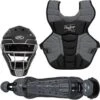 Rawlings Youth Black/Graphite VELO 2.0 Catcher's Gear Box Set: CSV2Y-B/GPH -Head Banger Sports Store RawlingsAdultVelo2.0Catcher sSetCSV2Y B GPH