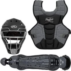 Rawlings Adult Black/Graphite VELO 2.0 Catcher's Gear Box Set: CSV2A-B/GPH