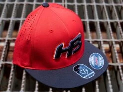 Headbanger Sports I8503 Cap America Flexfit Perforated Performance Hat: Red & Black -Head Banger Sports Store Red2