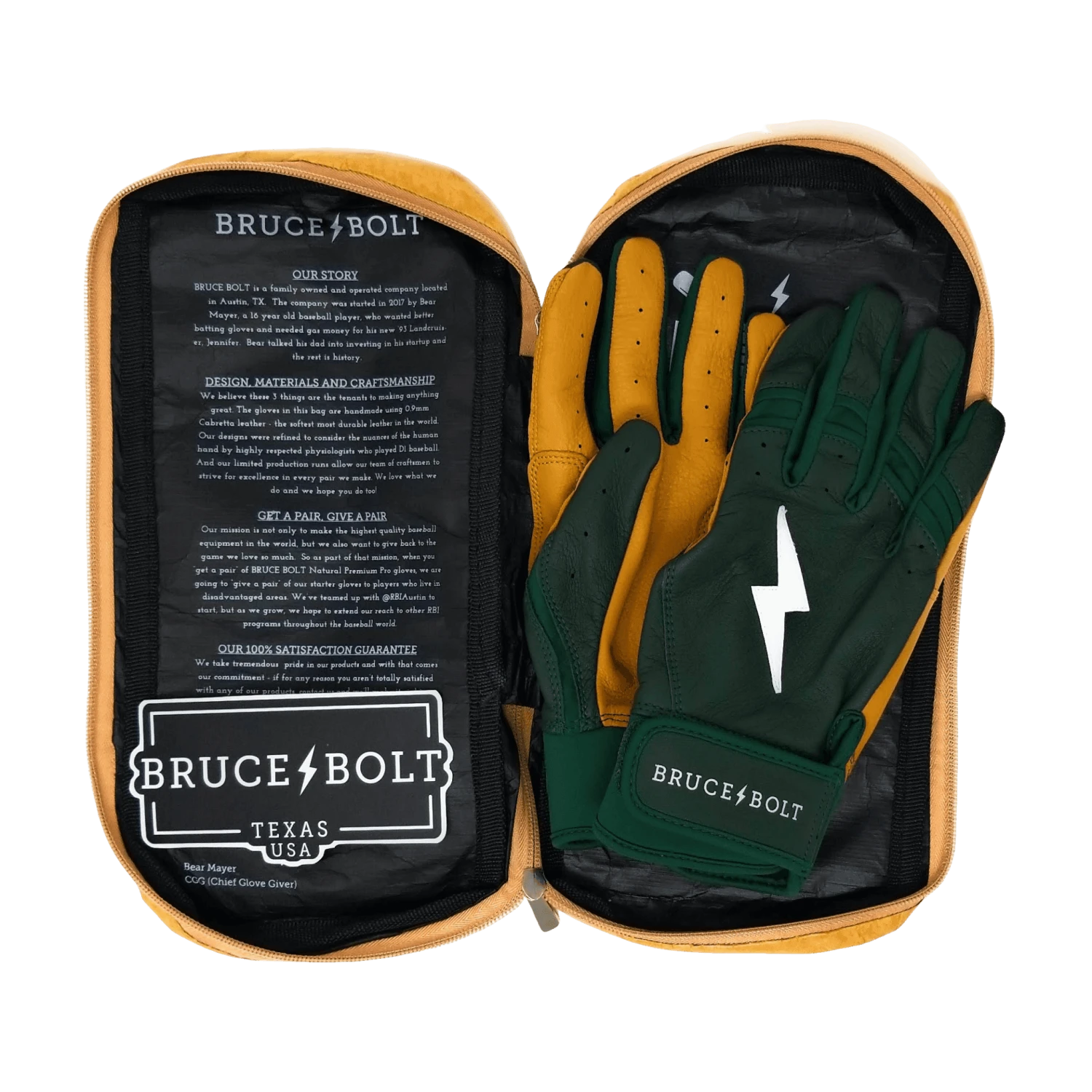 Bruce Bolt PREMIUM PRO Short Cuff Batting Gloves: GREEN 6 Bruce Bolt PREMIUM PRO Short Cuff Batting Gloves: GREEN - Image 6