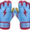 Bruce Bolt PREMIUM PRO BADER Series Short Cuff Batting Gloves: Baby Blue 16 Bruce Bolt PREMIUM PRO BADER Series Short Cuff Batting Gloves: Baby Blue -Head Banger Sports Store SC HBB HERO