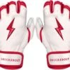 Bruce Bolt PREMIUM PRO BADER Series Short Cuff Batting Gloves: White 22 Bruce Bolt PREMIUM PRO BADER Series Short Cuff Batting Gloves: White -Head Banger Sports Store SC HBW HERO