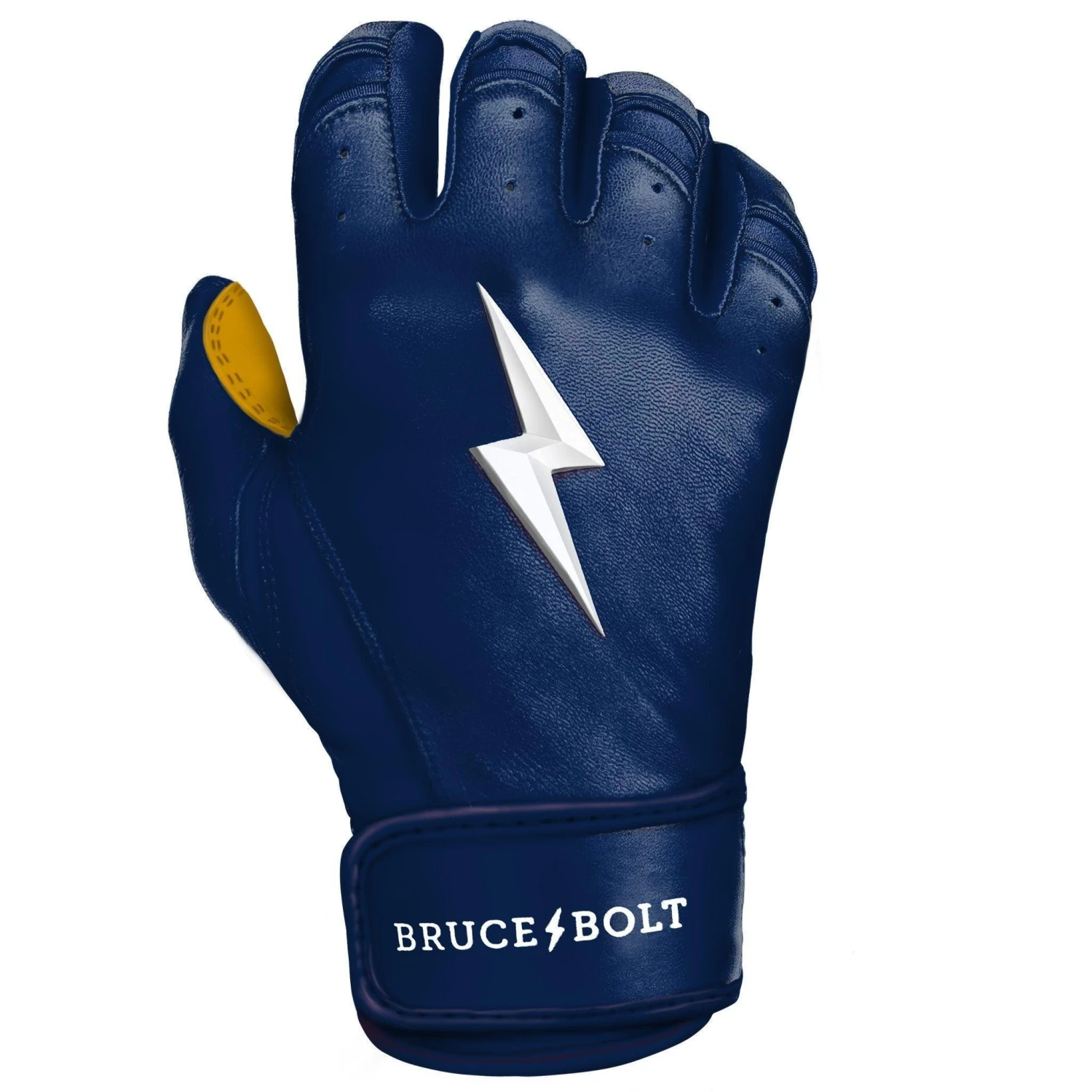 Bruce Bolt PREMIUM PRO Short Cuff Batting Gloves: Navy 10 Bruce Bolt PREMIUM PRO Short Cuff Batting Gloves: Navy - Image 10