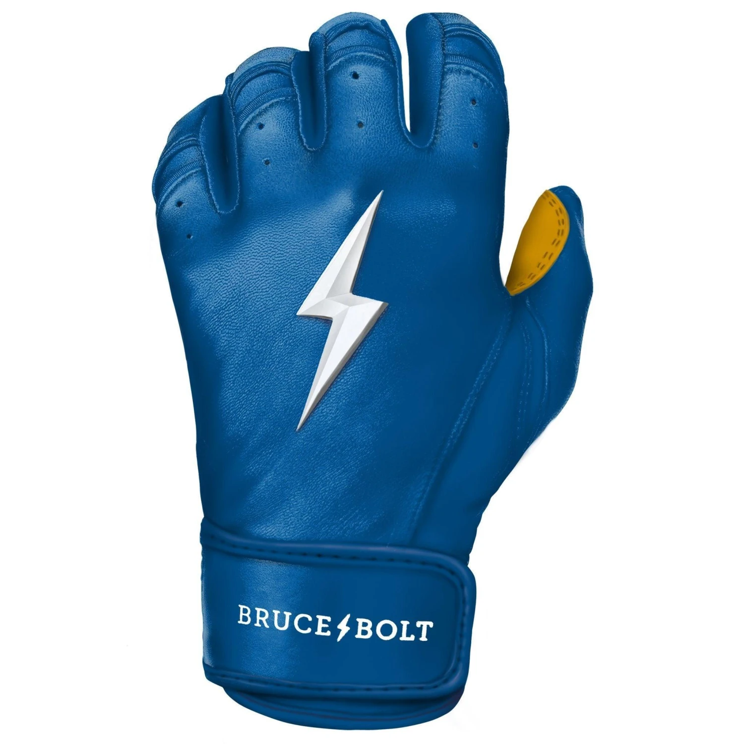 Bruce Bolt PREMIUM PRO Short Cuff Batting Gloves: Royal 8 Bruce Bolt PREMIUM PRO Short Cuff Batting Gloves: Royal - Image 8