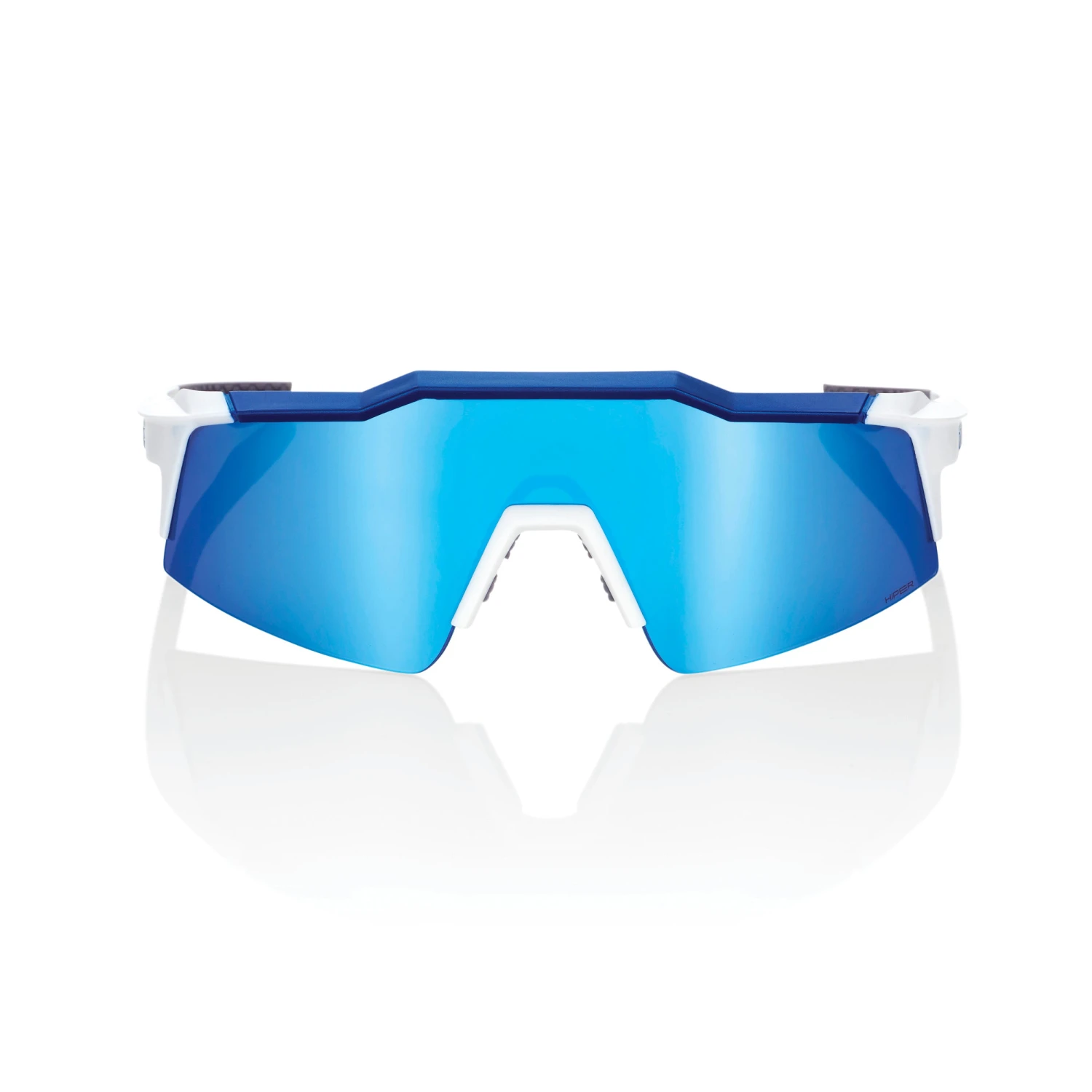 100% SPEEDCRAFT SL Matte White - HiPER Blue Multilayer Mirror Lens 2 100% SPEEDCRAFT SL Matte White - HiPER Blue Multilayer Mirror Lens - Image 2