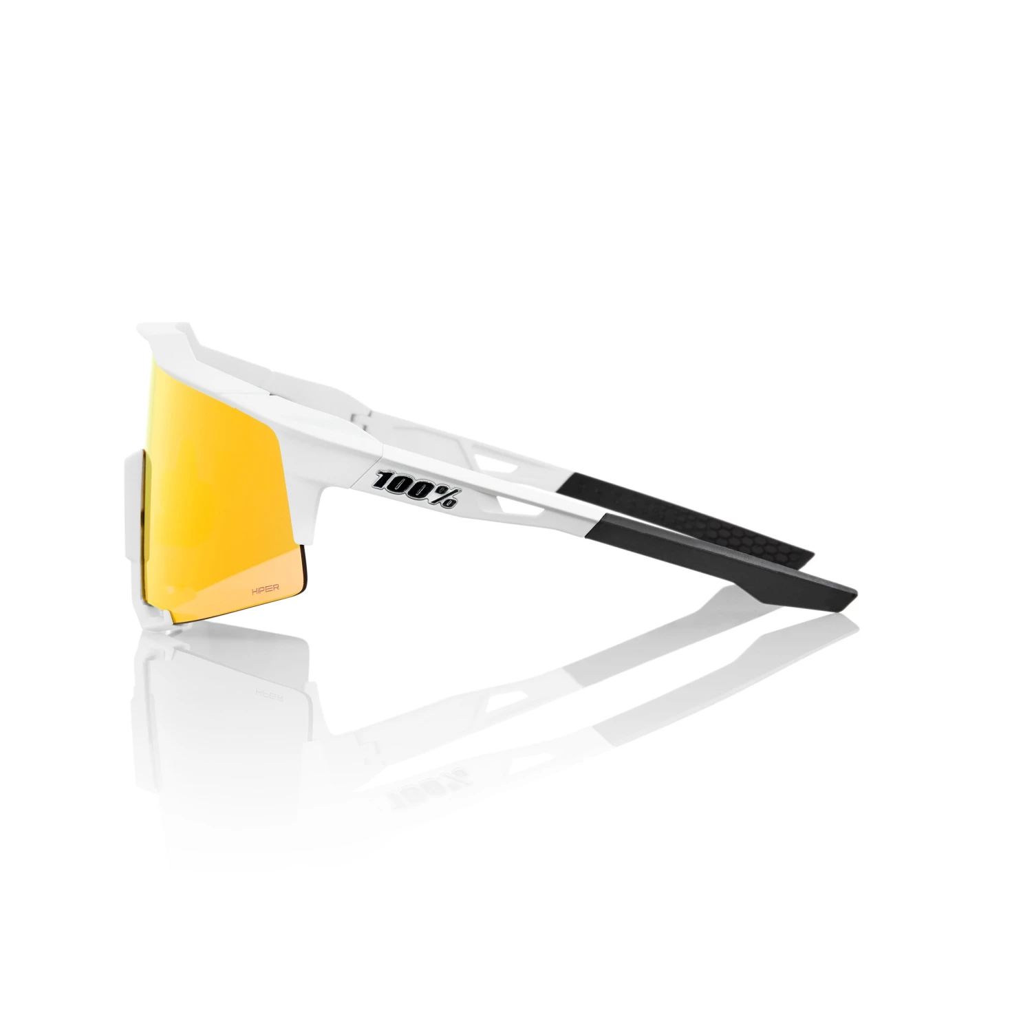 100% SPEEDCRAFT Sunglasses Soft Tact Off White - HiPER Red Multilayer Mirror Lens 3 100% SPEEDCRAFT Sunglasses Soft Tact Off White - HiPER Red Multilayer Mirror Lens - Image 3