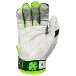 2023 Spiderz Ltd Ed "Lucky" ENDITE Batting Gloves: Dark Green/Kelly Green/White 5 2023 Spiderz Ltd Ed "Lucky" ENDITE Batting Gloves: Dark Green/Kelly Green/White -Head Banger Sports Store Spiderz Lucky Batting Gloves 2
