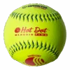 Worth 12" Classic Plus USSSA Hot Dot Slowpitch Softballs (Dozen): UHD12SY -Head Banger Sports Store UHD12SY
