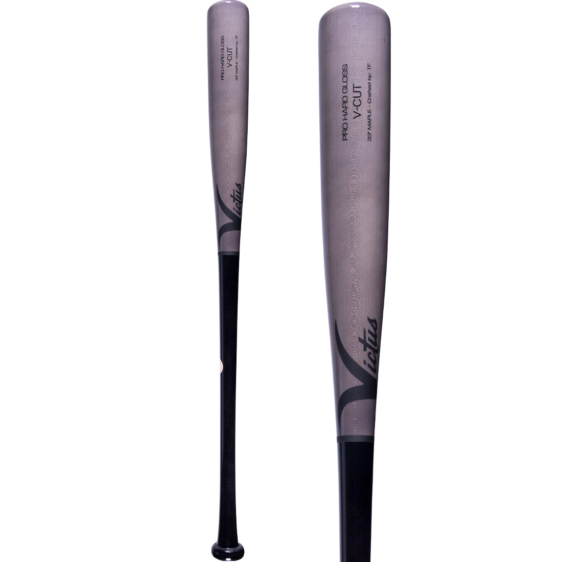 Victus Pro V-Cut Hard Maple Wood Baseball Bat: VGPC-BK/GY 1 Victus Pro V-Cut Hard Maple Wood Baseball Bat: VGPC-BK/GY