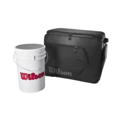 Wilson Coaches Ball Bucket Roller Bag: WB5710701 17 Wilson Coaches Ball Bucket Roller Bag: WB5710701 -Head Banger Sports Store WB5710701 3 Wilson Ball Bucket Bag Black.png.cq5dam.web .1200.1200