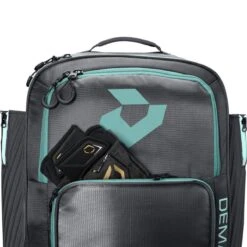 2022 DeMarini Spectre Baseball And Softball Backpack: WB57176 37 2022 DeMarini Spectre Baseball And Softball Backpack: WB57176 -Head Banger Sports Store WB5717602 5 Spectre Backpack Grey Mint.png.cq5dam.web .1200.1200
