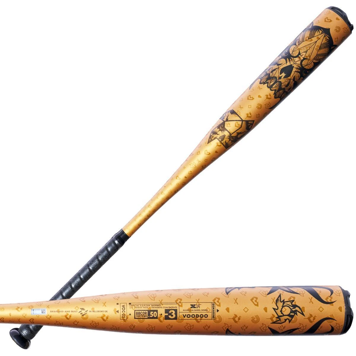 2023 DeMarini Voodoo One Gold BBCOR (-3) Baseball Bat: WBD2352010 10 2023 DeMarini Voodoo One Gold BBCOR (-3) Baseball Bat: WBD2352010 - Image 10