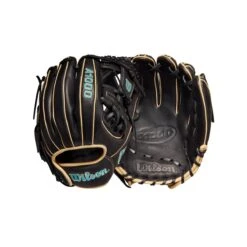 2022 Wilson A1000 DP15 11.5" Infield Baseball Glove: WTA10RB22DP15 -Head Banger Sports Store WBW100132 8 A1000 DP15 IF 115 Blue Black Blonde.png.cq5dam.web .1200.1200