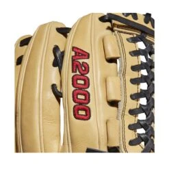 2022 Wilson A2000 D33 11.75" Pitcher's Baseball Glove: WTA20RB22D33 -Head Banger Sports Store WBW100393 5 A2000 Leather D33 1175 Blonde Black.png.cq5dam.web .1200.1200